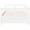 vidaXL Dormeuse senza Materasso Bianca 90x190 cm Legno Massello Pino