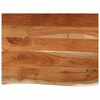 vidaXL Piano Bagno 80x60x2,5 cm Rettangolare Legno Massello di Acacia