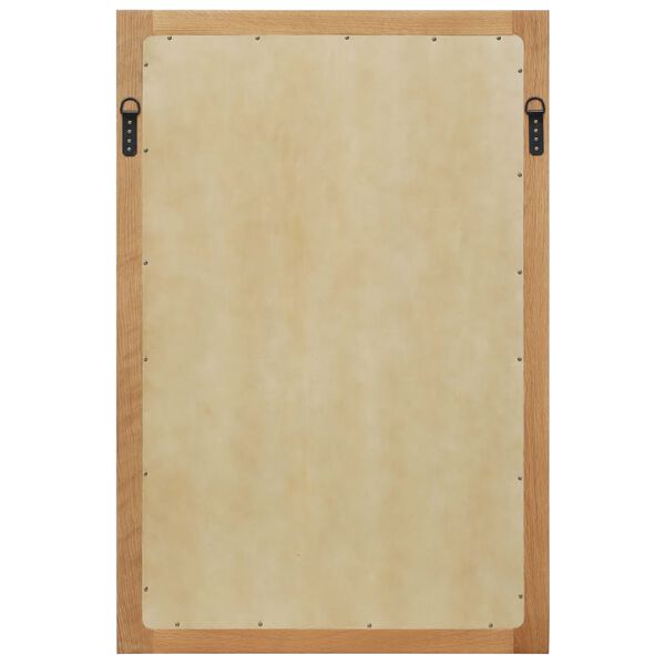 vidaXL Specchio 60x90 cm in Legno Massello di Rovere