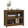 vidaXL Libreria Marrone ambra 80x35x68 cm in Legno Massello di Pino
