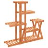 vidaXL Portafiori 95x25x96 cm in Legno Massello di Abete