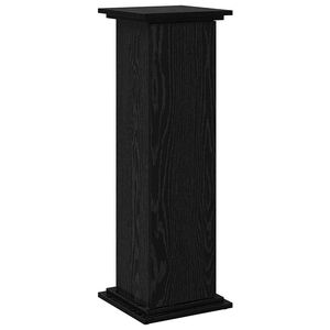 vidaXL Supporto di esposizione Rovere Nero 31 x 30 x 90 cm