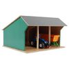 Kids Globe Capanno per Trattori Piccolo 1:32 in Legno 610192