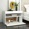 vidaXL Mobile Porta TV con Luci LED Bianco 60x35x40 cm