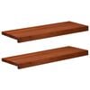 vidaXL Soglie per finestre 2 pz Marrone 70 x 25 x 2 cm