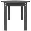 vidaXL Tavolino da Salotto Grigio 110x55x45 cm Legno Massello di Pino