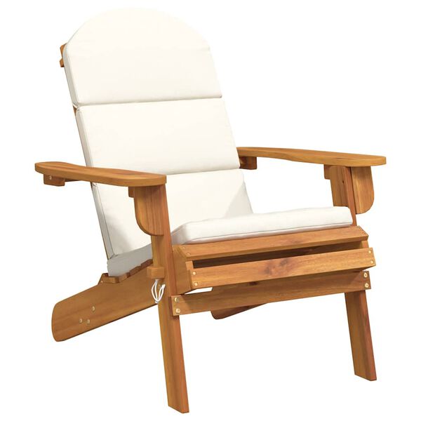 vidaXL Sedia Adirondack da Giardino con Cuscini Legno Massello Acacia