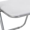 vidaXL Sedia pieghevole 8 pcs Bianco e Grigio 48 x 43,5 x 81 cm
