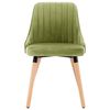 323055 vidaXL Dining Chairs 2 pcs Light Green Velvet