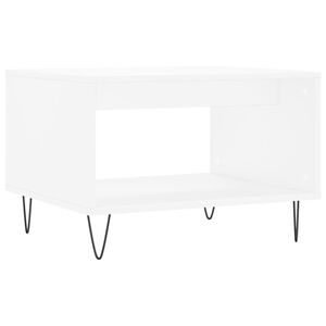 vidaXL Tavolino da Salotto Bianco 60x50x40 cm in Legno Multistrato