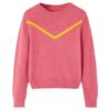Maglione da Bambina Lavorato a Maglia Rosa Antico 116