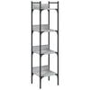 vidaXL Libreria 4Ripiani Grigio Sonoma 35x30x138,5cm Legno Multistrato