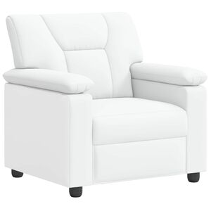 vidaXL Divano Bianco 91 x 85 x 93 cm Similpelle