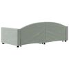 vidaXL Divano Letto con Letto Estraibile Grigio Chiaro 90x200 Velluto
