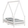 vidaXL Giroletto per Bambini Bianco 70x140cm in Legno Massello di Pino