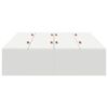 vidaXL Struttura letto con contenitore Bianco 120 x 200 cm