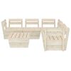 vidaXL Set Divani da Giardino su Pallet 6 pz in Legno Abete Impregnato