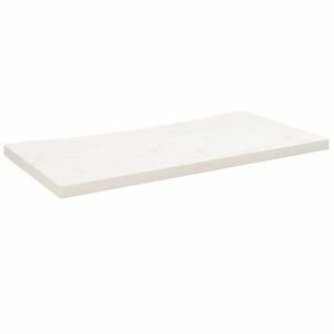 vidaXL Piano Scrivania Bianco 80x40x2,5 cm in Legno Massello di Pino