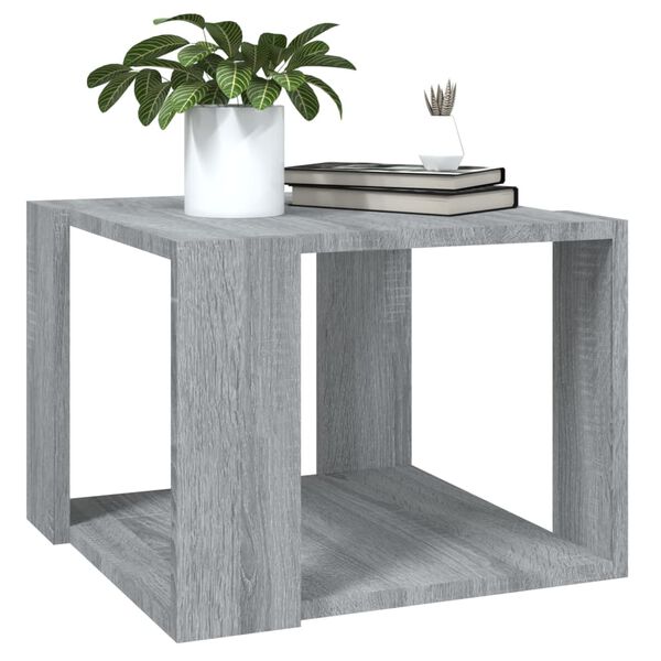 vidaXL Tavolino Salotto Grigio Sonoma 40x40x30cm Legno Ingegnerizzato