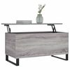 vidaXL Tavolino Salotto Grigio Sonoma 90x44,5x45 cm Legno Multistrato