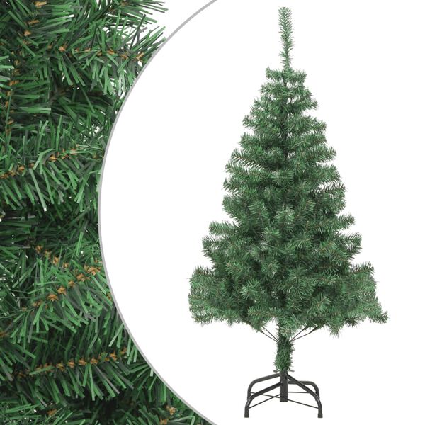 vidaXL Albero Natale Artificiale con Supporto Acciaio 210 cm 910 Rami