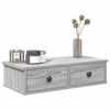 vidaXL Scaffale a Parete con Cassetti Grigio 60x28x15 cm in Truciolato