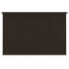 vidaXL Tenda a Rullo per Esterni 355(L)x230(A) cm Marrone HDPE