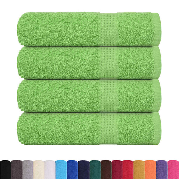 vidaXL Asciugamani FROGN 4 pz Verde Mela 50x100 cm 360 g/m&sup2;