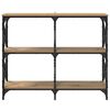 vidaXL Tavolo consolle Rovere artigianale 100 x 28 x 80,5 cm