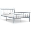 vidaXL Giroletto Grigio in Metallo 120x200 cm