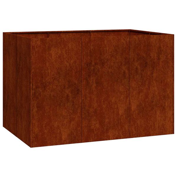 vidaXL Fioriera Arrugginita 120x80x80 cm in Acciaio Corten