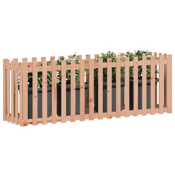 vidaXL Fioriera Rialzata Giardino Recinzione 200x50x70cm Legno Douglas
