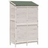 vidaXL Capanno da Giardino con tetto Bianco 106 x 56 x 176,5 cm