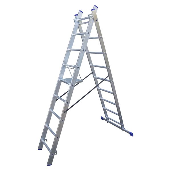 Escalo Poggiapiedi per Scala in Metallo Argento