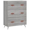 vidaXL Credenza Grigio Sonoma 69,5x34x180 cm in Legno Multistrato