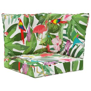 vidaXL Cuscino per divano da esterno 3 pcs colorato Poliestere