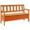 vidaXL Panchina da esterno Marrone 119 x 44 x 76 cm Pino massello