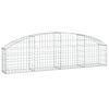 vidaXL Cesto Gabbione ad Arco 200x30x40/60 cm Ferro Zincato