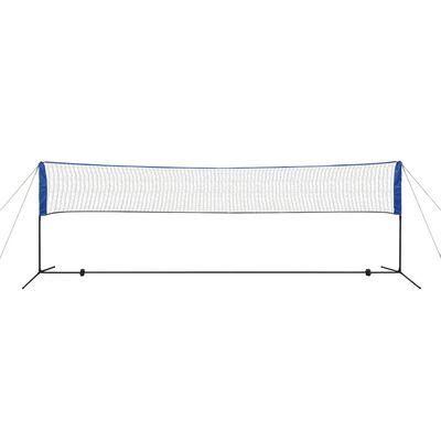 vidaXL Set Rete da Badminton con Volani 500x155 cm