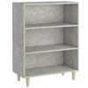 vidaXL Credenza Grigio Cemento 69,5x32,5x90 cm in Legno Multistrato