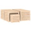vidaXL Set Cassette da Giardino 4 pz in Legno Massello di Pino