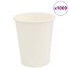 vidaXL Bicchieri da Caff&egrave; in Carta 1000 pz 8oz 200ml Bianco