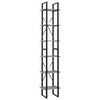 vidaXL Libreria 6 Ripiani Grigio Cemento 40x30x210cm Legno Multistrato