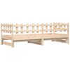 vidaXL Dormeuse Estraibile 2x(90x190) cm Legno Massello di Pino