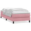 vidaXL Giroletto a Molle con Materasso Rosa 80x220 cm Velluto