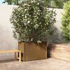 vidaXL Fioriera Giardino Marrone Ambra 100x50x70cm Legno Massello Pino