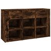vidaXL Credenza Rovere Fumo 100x30x59,5 cm in Legno Multistrato