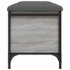 vidaXL Panca Portaoggetti Grigio Sonoma 102x42x45 cm Legno Multistrato