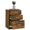 vidaXL Comodino Rovere Fumo 40x40x63 cm in Legno Multistrato