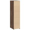 vidaXL Credenza Rovere Marrone 30x41x124cm in Legno Multistrato